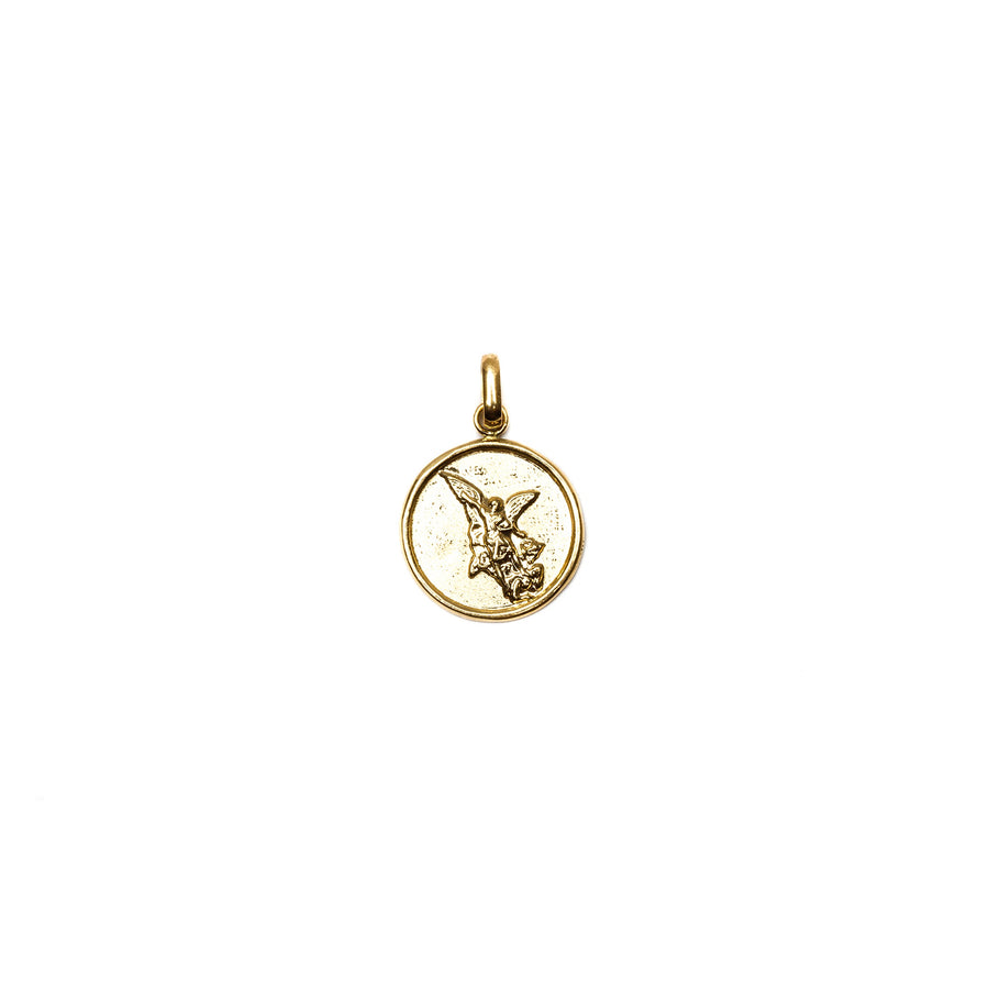 Medalla San Miguel Arcangel Oro Amarillo 18k